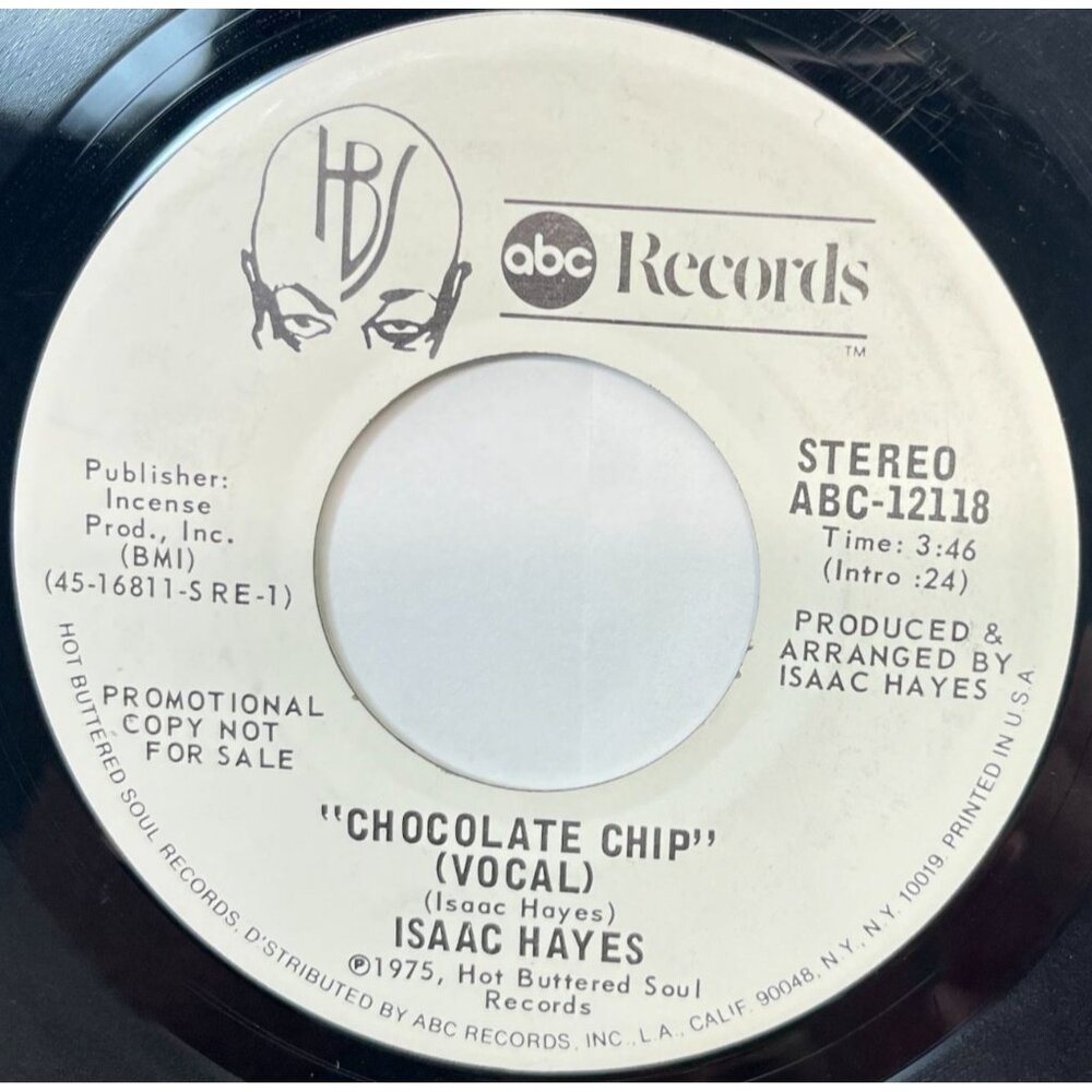 Isaac Hayes Chocolate Chip Vocal / Instrumental 45 Vinyl Promo 70s Soul